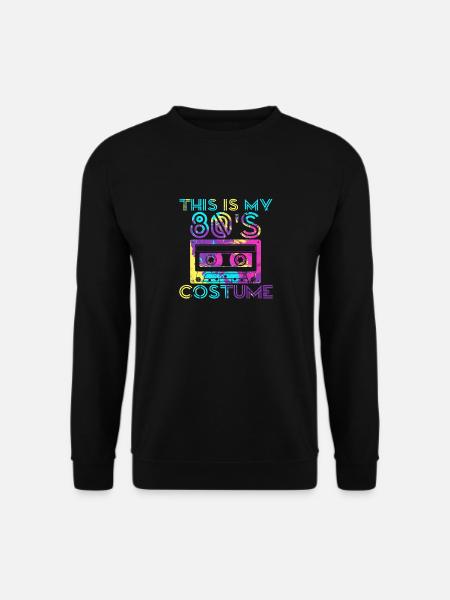Dies ist mein 80er Jahre Kostüm 80er Jahre Party Kassette - Unisex Pullover - Schwarz