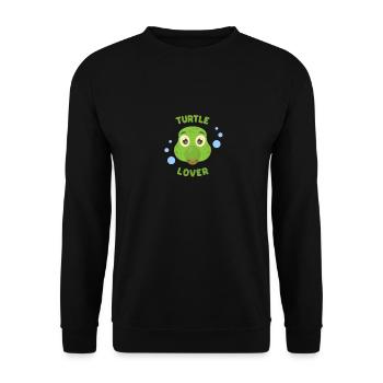 Tortue Tortues Turtle Lover Turtles - Sweat-shirt Unisexe - noir - Devant - Alina (178cm) & Michal (187cm)