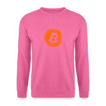 Logo Bitcoin en détresse - Bitcoin Crypto Trader - Sweat-shirt Unisexe - rose - Devant