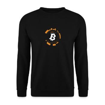 Bitcoin Tech Logo - Cadeau Bitcoin Crypto Trader BTC - Sweat-shirt Unisexe - noir - Devant - Alina (178cm) & Michal (187cm)