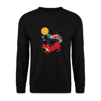 Dream Catcher Fox Indian Studies Indian Indians Dead - Sweat-shirt Unisexe - noir - Devant - Alina (178cm) & Michal (187cm)