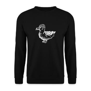 Möwe Moin - Unisex Pullover - Schwarz - Vorne - Alina (178cm) & Michal (187cm)