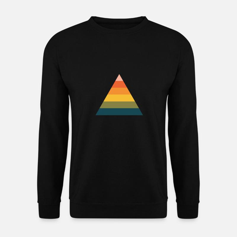 Pyramide arc-en-ciel - Sweat-shirt Unisexe - noir