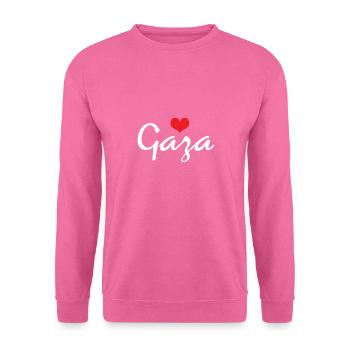Cœur de Gaza - Sweat-shirt Unisexe - rose - Devant