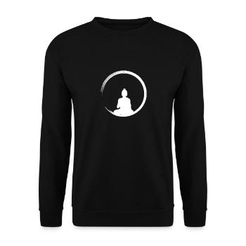 enso spiritualität zen buddhismus - Unisex Pullover - Schwarz - Vorne - Alina (178cm) & Michal (187cm)