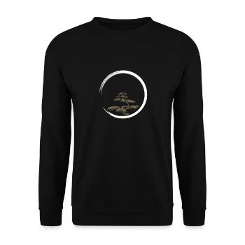 enso spiritualität zen buddhismus - Unisex Pullover - Schwarz - Vorne - Alina (178cm) & Michal (187cm)