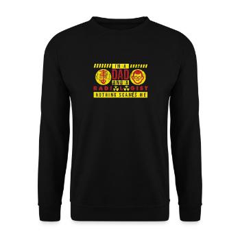 Radiologist Dad Gift - I'm A Dad And A - Unisex Sweatshirt - black - Front - Alina (178cm) & Michal (187cm)