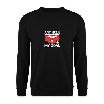 Beer pong - Unisex Sweatshirt - black - Front - Alina (178cm) & Michal (187cm)