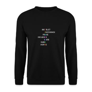 Gifts for English teachers - Unisex Sweatshirt - black - Front - Alina (178cm) & Michal (187cm)