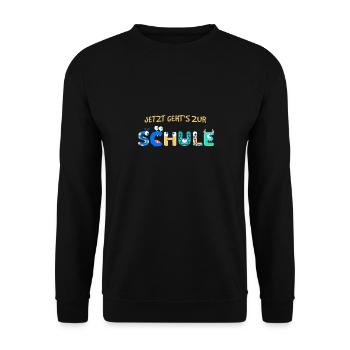 School Enrolment School First day of school Start of school - Unisex Sweatshirt - black - Front - Alina (178cm) & Michal (187cm)