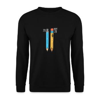 2B Or Not 2B For A Engineer graphic - Unisex Sweatshirt - black - Front - Alina (178cm) & Michal (187cm)