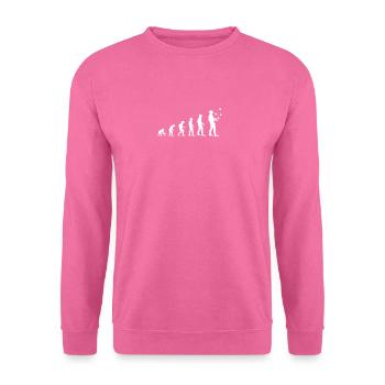 Evolution Jonglieren Jongleur Jonglage Clown Bälle - Unisex Pullover - Pink - Vorne