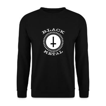 BLACK METAL - Unisex Sweatshirt - black - Front - Alina (178cm) & Michal (187cm)