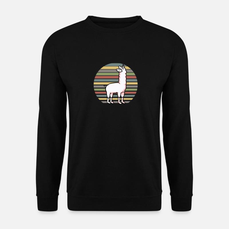 Lama - Unisex Pullover - Schwarz