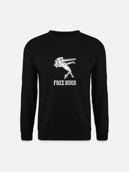 Free Hugs Ringer Ringkampf Ringen - Unisex Pullover - Schwarz