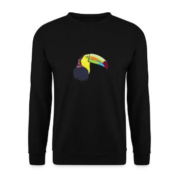 Toucan (Toucan) oiseau toucan - Sweat-shirt Unisexe - noir - Devant - Alina (178cm) & Michal (187cm)