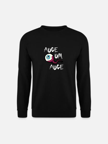 Auge um Auge - Unisex Pullover - Schwarz