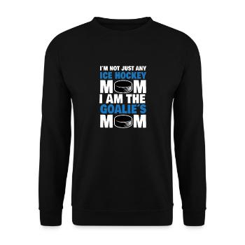 Gardien de but de gardien de but de hockey sur glace - Sweat-shirt Unisexe - noir - Devant - Alina (178cm) & Michal (187cm)