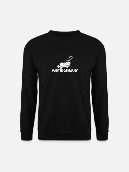 MÄHT IN GERMANY Rasenmäher Rasenmähen Gärtner - Unisex Pullover - Schwarz
