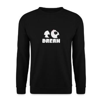 dream panda dreams pandas dream panda bear - Unisex Sweatshirt - black - Front - Alina (178cm) & Michal (187cm)