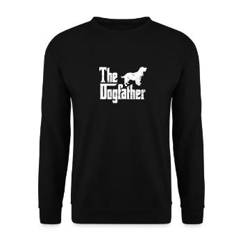 Cocker Spaniel T-Shirt The Dogfather Funny Dog Own - Unisex Sweatshirt - black - Front - Alina (178cm) & Michal (187cm)