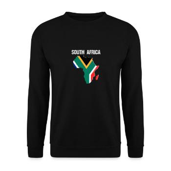afrique du sud souvenir drapeau vacances graphique - Sweat-shirt Unisexe - noir - Devant - Alina (178cm) & Michal (187cm)