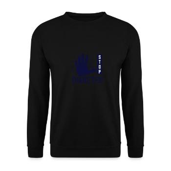 Diabetes stoppen - Unisex Pullover - Schwarz - Vorne - Alina (178cm) & Michal (187cm)