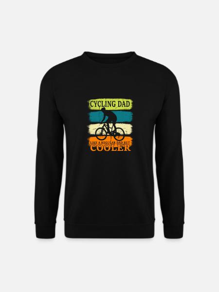 Cycling Dad Bike Rider & Cyclist Father Gift - Unisex Pullover - Schwarz