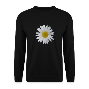 flowering daisies flower, flowers, flowering, floral - Unisex Sweatshirt - black - Front - Alina (178cm) & Michal (187cm)