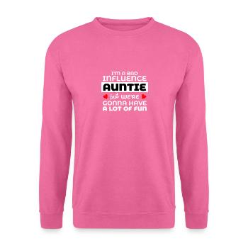 Best Auntie shirt Aunt gift from nephew niece - Unisex Sweatshirt - pink - Front