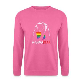 Momma Bear LGBTQ Gay Pride Mom - Sweat-shirt Unisexe - rose - Devant