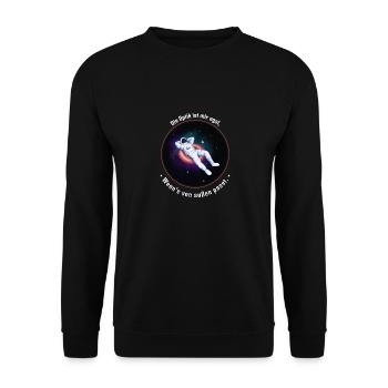 die optik - Unisex Pullover - Schwarz - Vorne - Alina (178cm) & Michal (187cm)