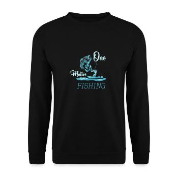 Pêche à un moteur - Sweat-shirt Unisexe - noir - Devant - Alina (178cm) & Michal (187cm)