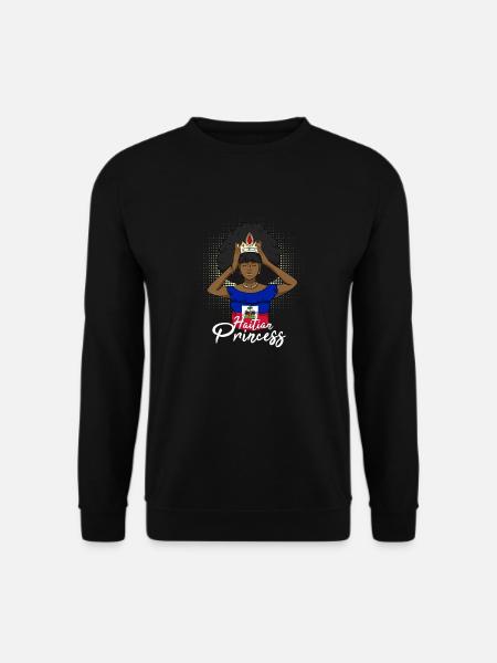 Haïti Drapeau haïtien Mme Princesse I cadeau - Sweat-shirt Unisexe - noir