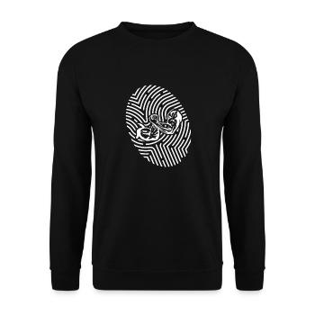 Its in my DNA - Armwrestling Style - WHITE - Unisex Sweatshirt - black - Front - Alina (178cm) & Michal (187cm)