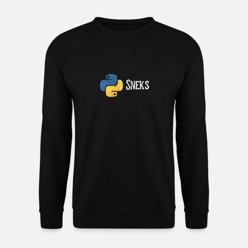 Programmation drôle de programmeur Python en détresse - Sweat-shirt Unisexe - noir