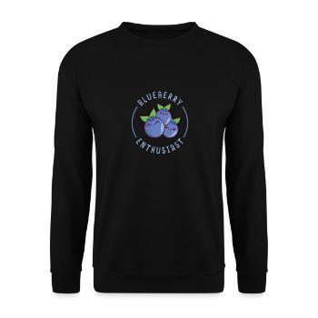 Blueberry Enthusiast Classic product - Unisex Sweatshirt - black - Front - Alina (178cm) & Michal (187cm)