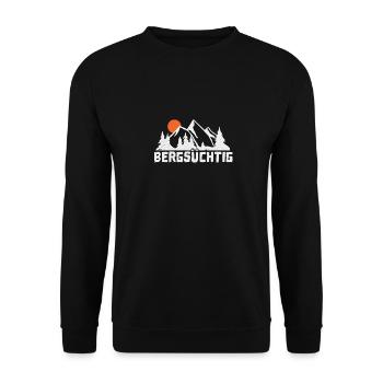 Bergsüchtig - Unisex Pullover - Schwarz - Vorne - Alina (178cm) & Michal (187cm)