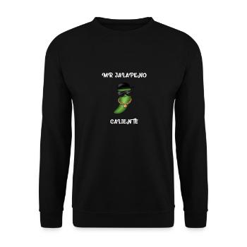 Jalapeno pepperoni chili chilli pepper gift - Unisex Sweatshirt - black - Front - Alina (178cm) & Michal (187cm)