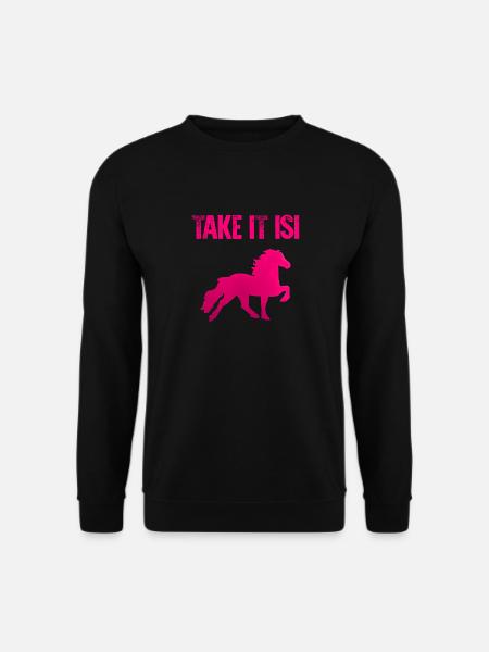 Take It Isi | Islandpferd Isländer Pony Tölt Pferd - Unisex Pullover - Schwarz
