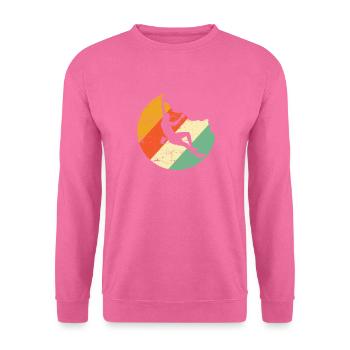 Cool Rock Climbing Shirt Mountain Climbing Grimpeur - Sweat-shirt Unisexe - rose - Devant