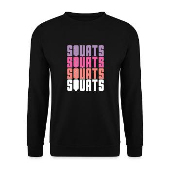 Squats - Sweat-shirt Unisexe - noir - Devant - Alina (178cm) & Michal (187cm)