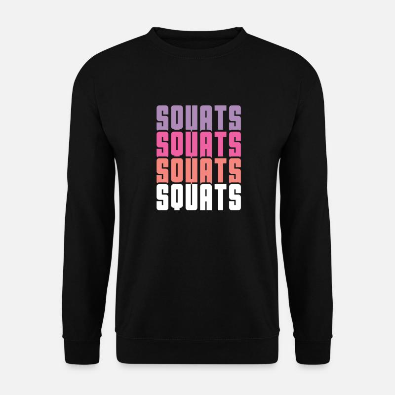Squats - Unisex Pullover - Schwarz