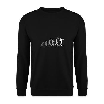 Tennis player - Unisex Pullover - Schwarz - Vorne - Alina (178cm) & Michal (187cm)