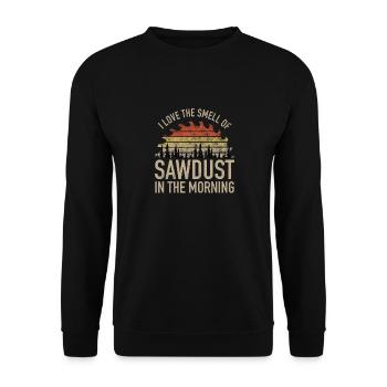 Woodworker carpenter carpenter saying - Unisex Sweatshirt - black - Front - Alina (178cm) & Michal (187cm)