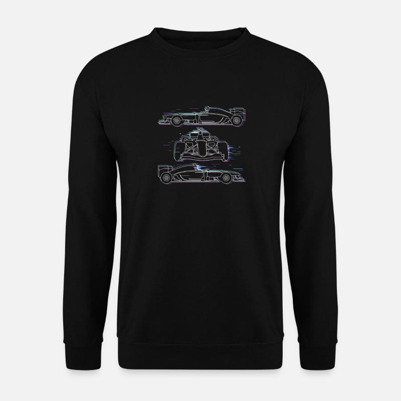 Formula Racing Fan Design, tolles Geschenk für Geschwindigkeit - Unisex Pullover - Schwarz