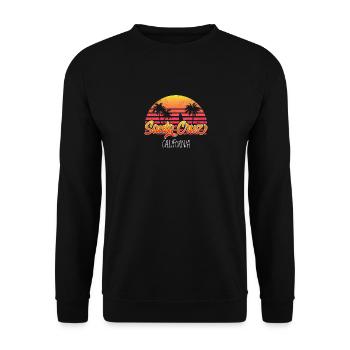 Santa Cruz en Californie - Sweat-shirt Unisexe - noir - Devant - Alina (178cm) & Michal (187cm)