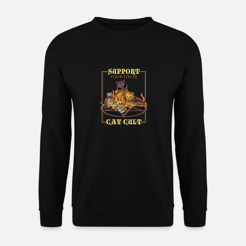 PASTEL GOTH / CAT CULT: Cat Cult Gift - Unisex Pullover - Schwarz