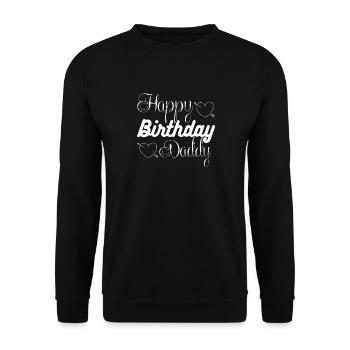 Joyeux anniversaire cadeau joyeux anniversaire papa anniversaire - Sweat-shirt Unisexe - noir - Devant - Alina (178cm) & Michal (187cm)