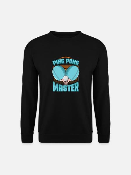 Tischtennis Master Tischtennis Tischtennis - Unisex Pullover - Schwarz